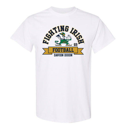 Notre Dame - NCAA Football : Davion Dixon - Classic Fashion Shersey T-Shirt