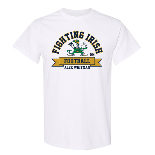 Notre Dame - NCAA Football : Alex Whitman - Classic Fashion Shersey T-Shirt-0