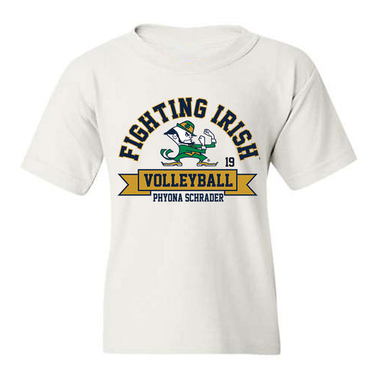 Notre Dame - NCAA Women's Volleyball : Phyona Schrader - Classic Fashion Shersey Youth T-Shirt-0