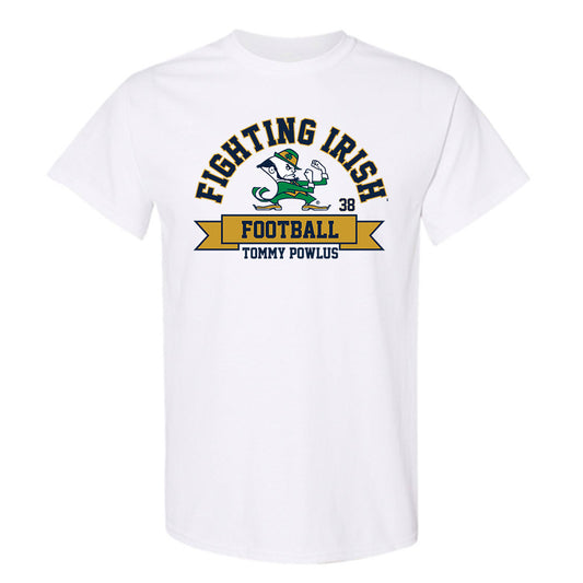 Notre Dame - NCAA Football : Tommy Powlus - Classic Fashion Shersey T-Shirt-0