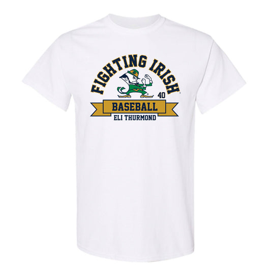 Notre Dame - NCAA Baseball : Eli Thurmond - Classic Fashion Shersey T-Shirt-0