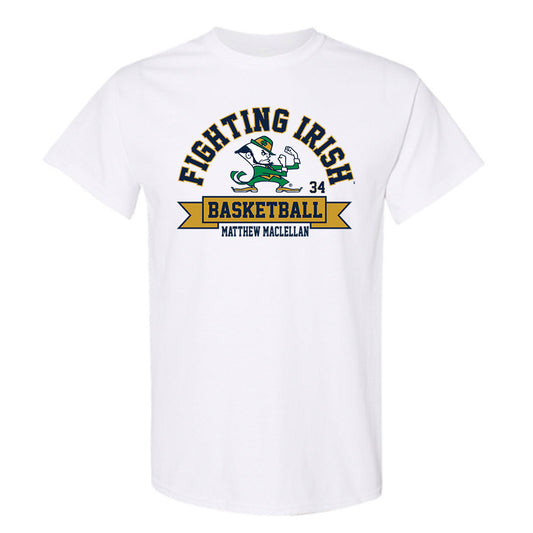 Notre Dame - NCAA Men's Basketball : Matthew MacLellan - Classic Fashion Shersey T-Shirt-0