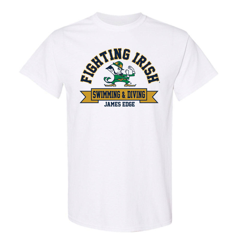 Notre Dame - NCAA Men's Swimming & Diving : James Edge - Classic Fashion Shersey T-Shirt