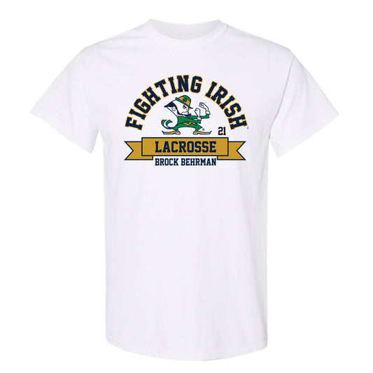 Notre Dame - NCAA Men's Lacrosse : Brock Behrman - Classic Fashion Shersey T-Shirt