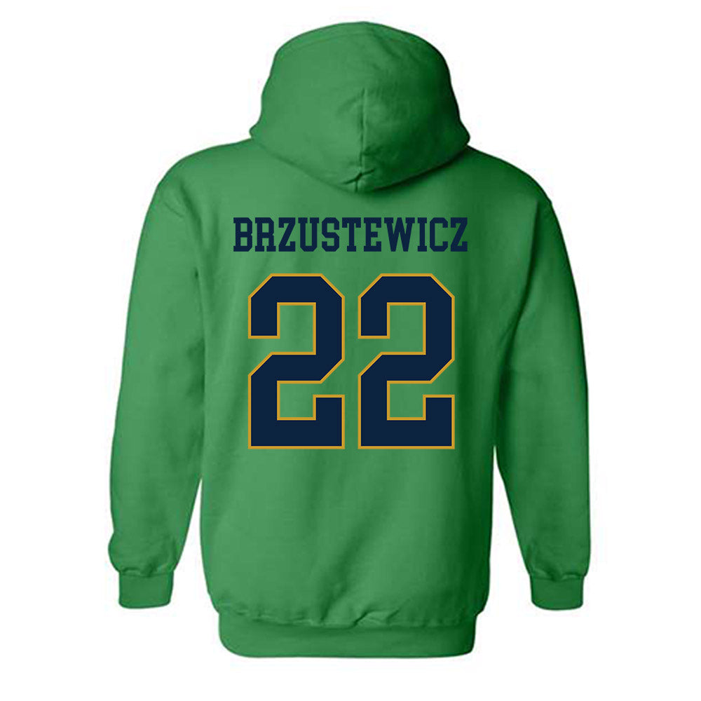 Notre Dame - NCAA Baseball : Parker Brzustewicz - Classic Fashion Shersey Hooded Sweatshirt