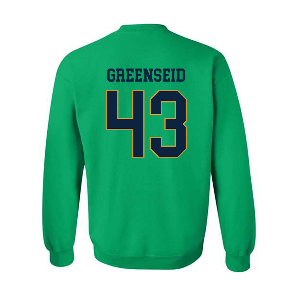 Notre Dame - NCAA Baseball : Noah Greenseid - Classic Fashion Shersey Crewneck Sweatshirt