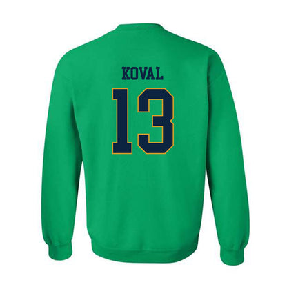 Notre Dame - NCAA Women's Basketball : Kate Koval - Classic Fashion Shersey Crewneck Sweatshirt