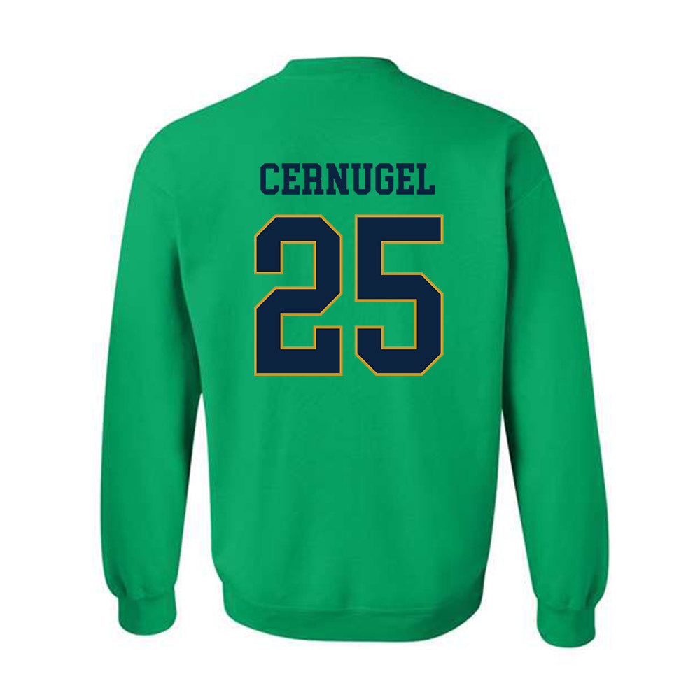 Notre Dame - NCAA Women's Basketball : Sarah Cernugel - Classic Fashion Shersey Crewneck Sweatshirt