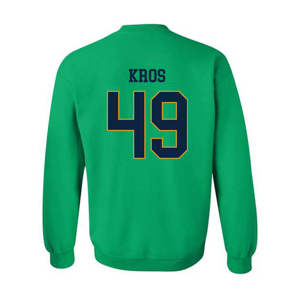 Notre Dame - NCAA Football : Andrew Kros - Classic Fashion Shersey Crewneck Sweatshirt-1