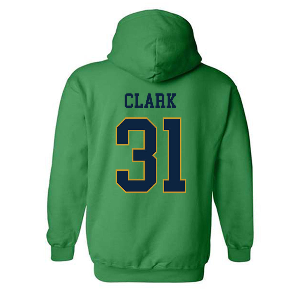 Notre Dame - NCAA Baseball : Evan Clark - Classic Fashion Shersey Hooded Sweatshirt-1