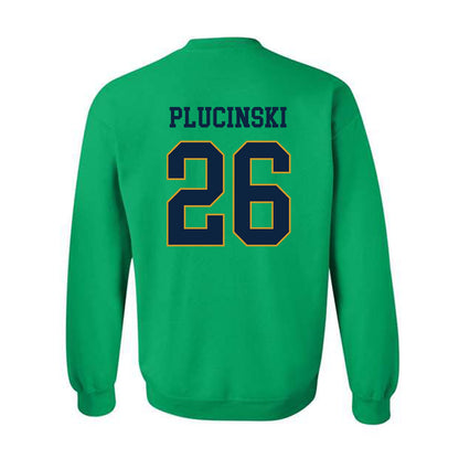 Notre Dame - NCAA Men's Ice Hockey : Zach Plucinski - Classic Fashion Shersey Crewneck Sweatshirt