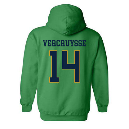 Notre Dame - NCAA Baseball : Charlie Vercruysse - Classic Fashion Shersey Hooded Sweatshirt