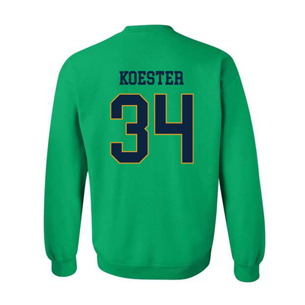 Notre Dame - NCAA Baseball : Brady Koester - Classic Fashion Shersey Crewneck Sweatshirt-1