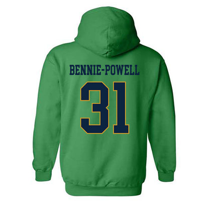 Notre Dame - NCAA Football : Taebron Bennie-Powell - Classic Fashion Shersey Hooded Sweatshirt-1