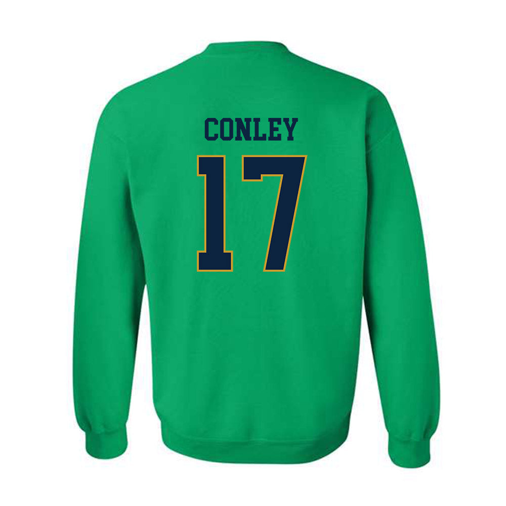 Notre Dame - NCAA Women's Lacrosse : Angie Conley - Classic Fashion Shersey Crewneck Sweatshirt-1