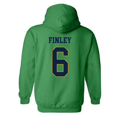 Notre Dame - NCAA Men's Lacrosse : Fisher Finley - Classic Fashion Shersey Hooded Sweatshirt-1