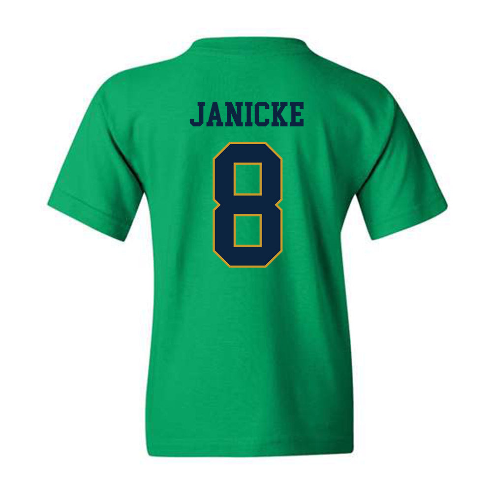 Notre Dame - NCAA Men's Ice Hockey : Justin Janicke - Classic Fashion Shersey Youth T-Shirt