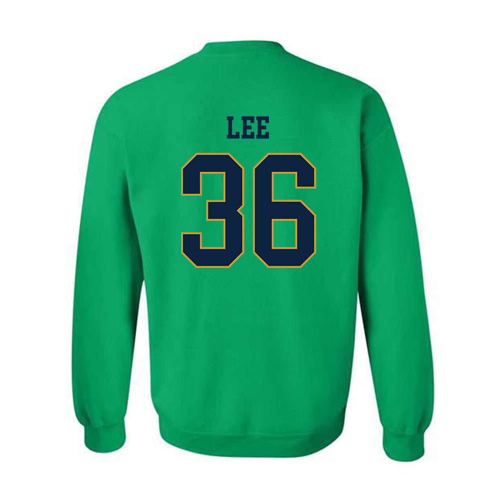 Notre Dame - NCAA Baseball : Oisin Lee - Classic Fashion Shersey Crewneck Sweatshirt