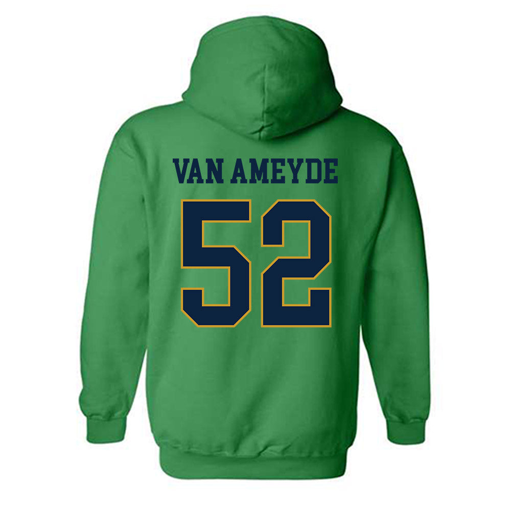 Notre Dame - NCAA Baseball : Chase Van Ameyde - Classic Fashion Shersey Hooded Sweatshirt