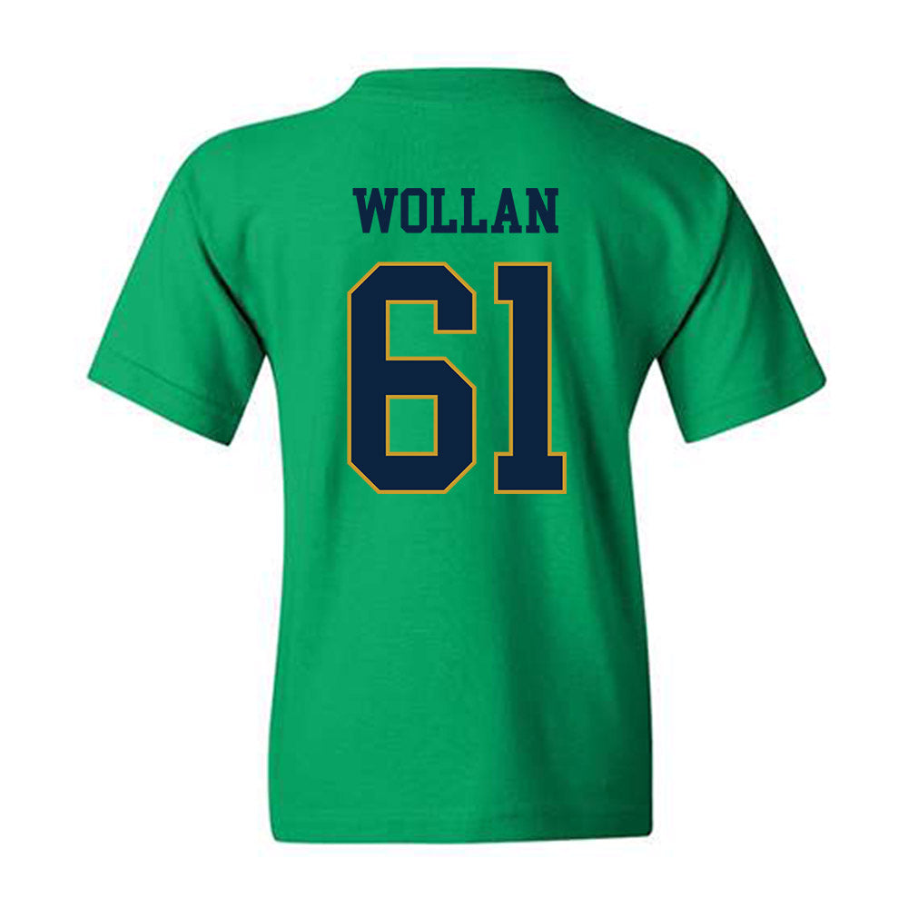 Notre Dame - NCAA Football : Robbie Wollan - Classic Fashion Shersey Youth T-Shirt-1