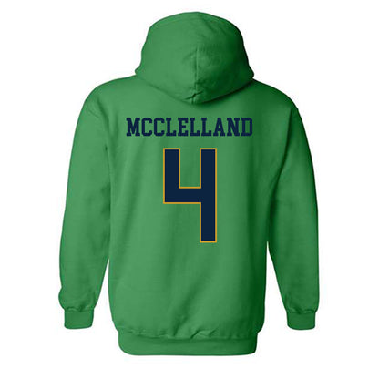 Notre Dame - NCAA Women's Lacrosse : Ellie McClelland - Classic Fashion Shersey Hooded Sweatshirt-1