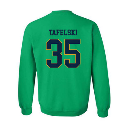Notre Dame - NCAA Football : Jake Tafelski - Classic Fashion Shersey Crewneck Sweatshirt-1