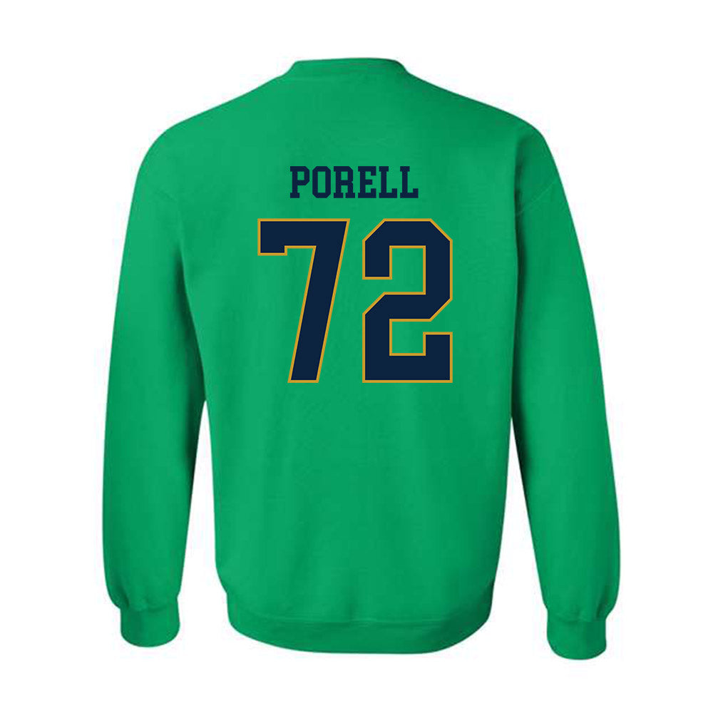 Notre Dame - NCAA Men's Lacrosse : Thomas Porell - Classic Fashion Shersey Crewneck Sweatshirt-1