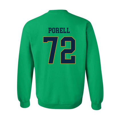 Notre Dame - NCAA Men's Lacrosse : Thomas Porell - Classic Fashion Shersey Crewneck Sweatshirt-1