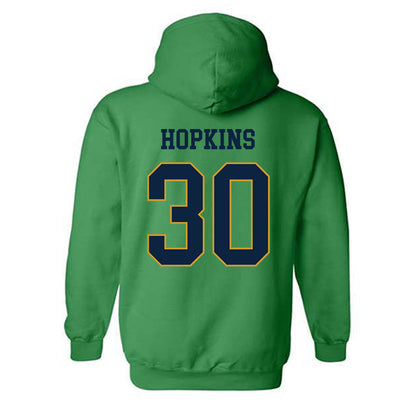 Notre Dame - NCAA Women's Lacrosse : Brooke Hopkins - Classic Fashion Shersey Hooded Sweatshirt-1
