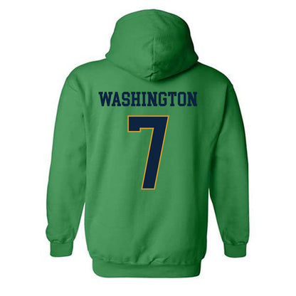 Notre Dame - NCAA Football : Tyrus Washington - Classic Fashion Shersey Hooded Sweatshirt-1