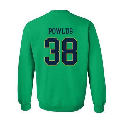 Notre Dame - NCAA Football : Tommy Powlus - Classic Fashion Shersey Crewneck Sweatshirt-1