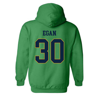 Notre Dame - NCAA Men's Soccer : Liam Egan - Classic Fashion Shersey Hooded Sweatshirt-1