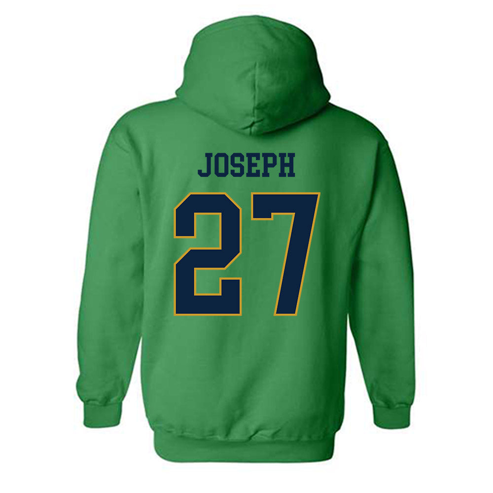 Notre Dame - NCAA Women's Soccer : Lily Joseph - Classic Fashion Shersey Hooded Sweatshirt-1