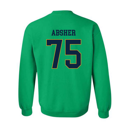Notre Dame - NCAA Football : Sullivan Absher - Classic Fashion Shersey Crewneck Sweatshirt-1
