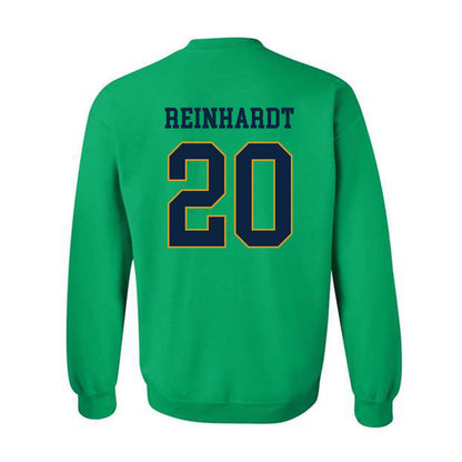 Notre Dame - NCAA Men's Lacrosse : Chris Reinhardt - Classic Fashion Shersey Crewneck Sweatshirt-1