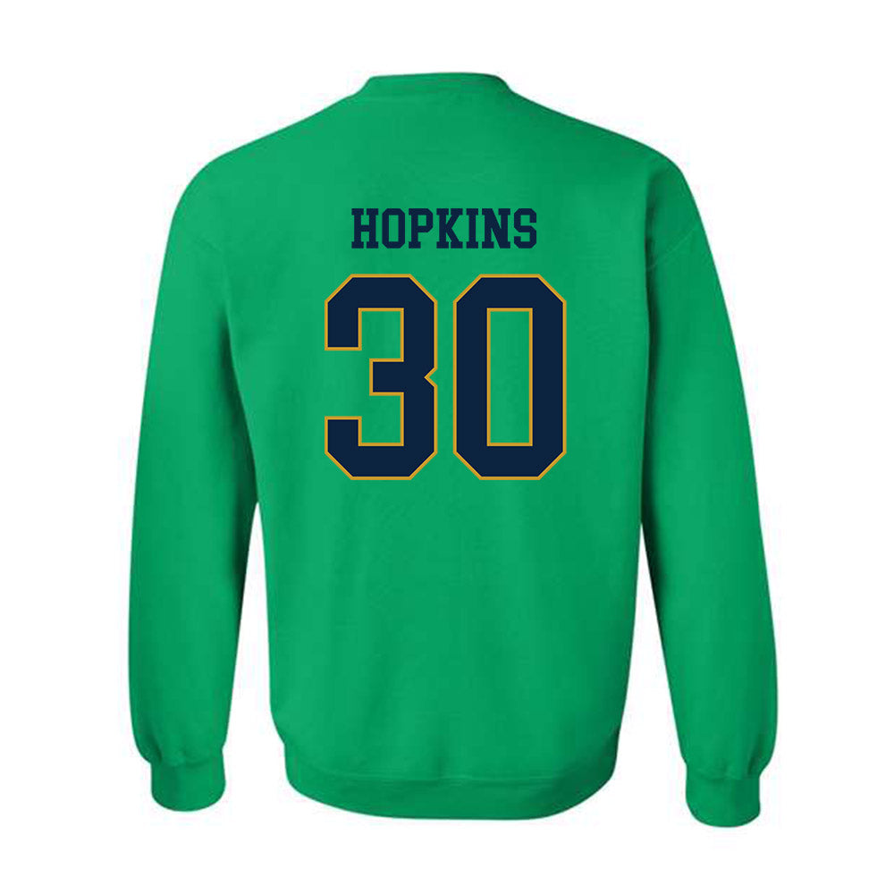 Notre Dame - NCAA Women's Lacrosse : Brooke Hopkins - Classic Fashion Shersey Crewneck Sweatshirt-1