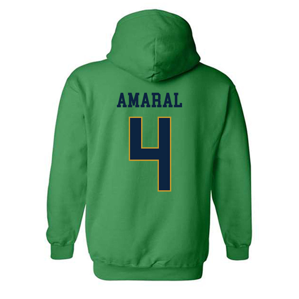 Notre Dame - NCAA Softball : Addison Amaral - Classic Fashion Shersey Hooded Sweatshirt-1