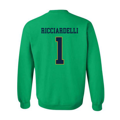 Notre Dame - NCAA Men's Lacrosse : Thomas Ricciardelli - Classic Fashion Shersey Crewneck Sweatshirt-1