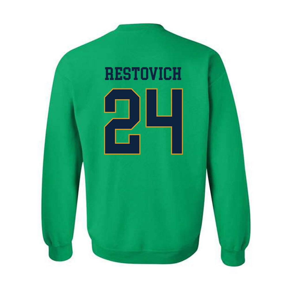 Notre Dame - NCAA Women's Soccer : Grace Restovich - Classic Fashion Shersey Crewneck Sweatshirt