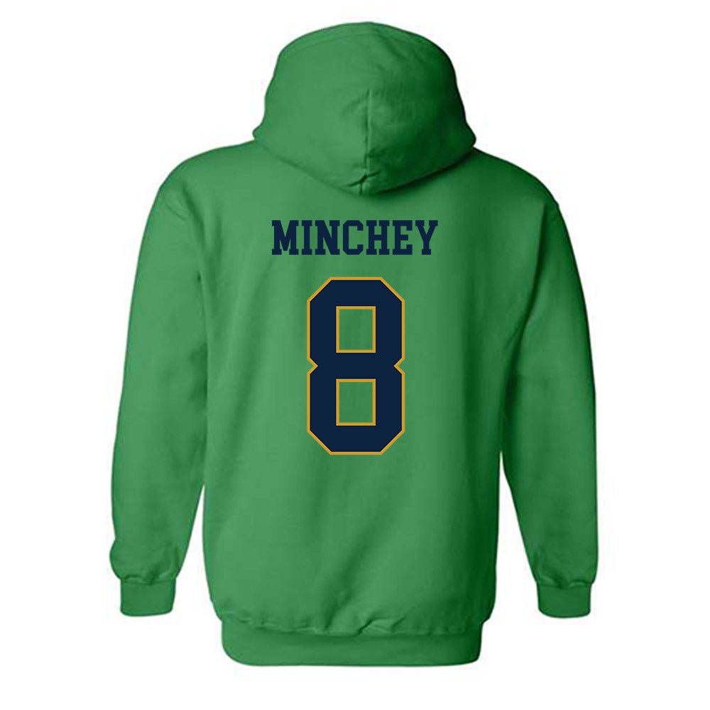 Notre Dame - NCAA Football : Kenny Minchey - Classic Fashion Shersey Hooded Sweatshirt-1