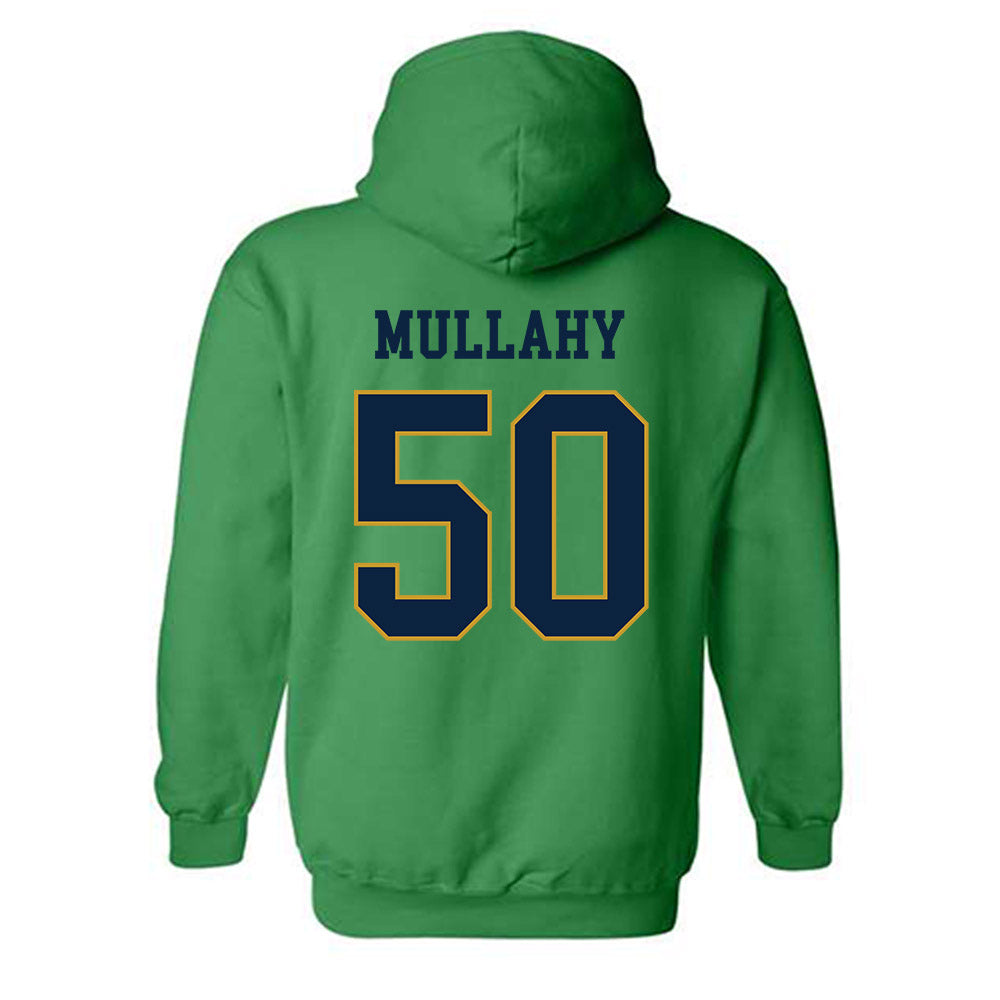 Notre Dame - NCAA Men's Lacrosse : Brendan Mullahy - Classic Fashion Shersey Hooded Sweatshirt-1