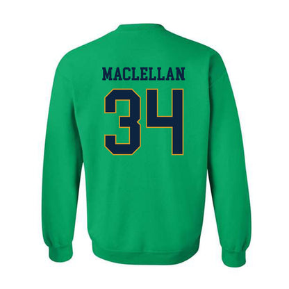 Notre Dame - NCAA Men's Basketball : Matthew MacLellan - Classic Fashion Shersey Crewneck Sweatshirt-1