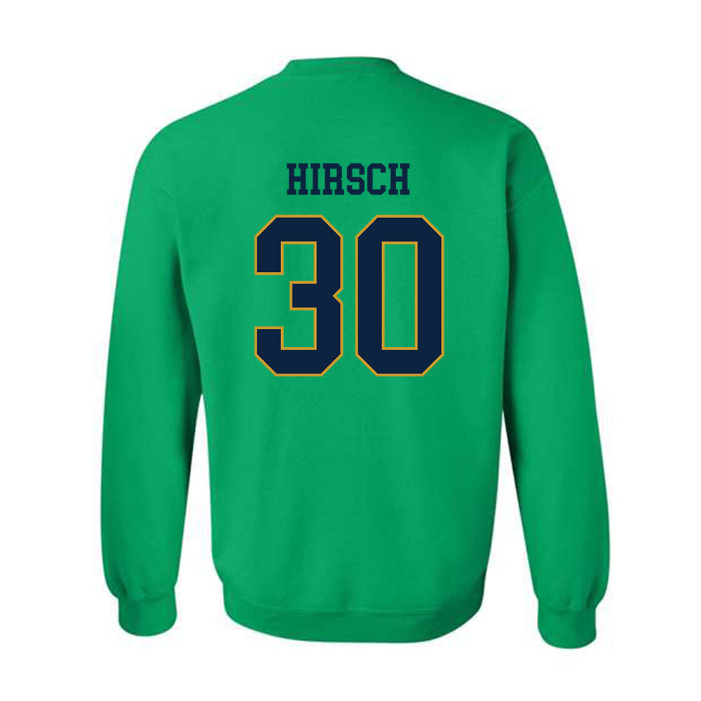 Notre Dame - NCAA Baseball : Xavier Hirsch - Classic Fashion Shersey Crewneck Sweatshirt-1