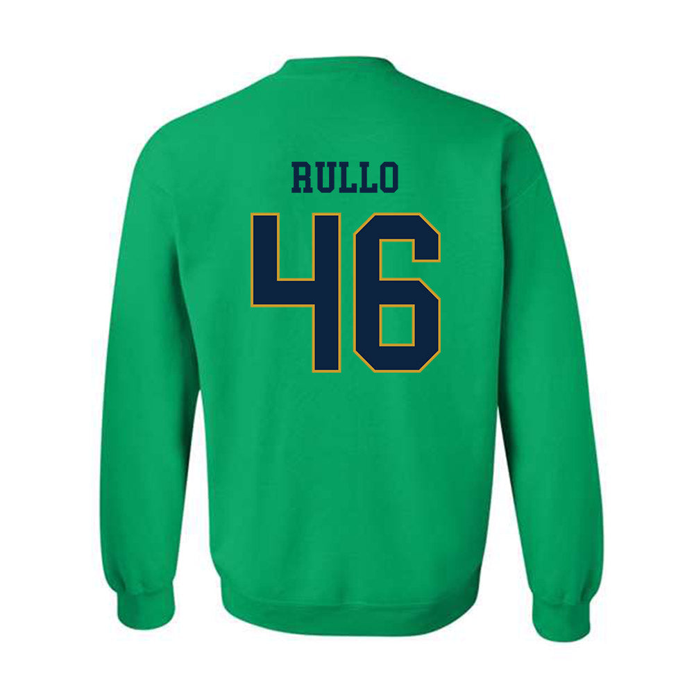 Notre Dame - NCAA Football : Jerry Rullo - Classic Fashion Shersey Crewneck Sweatshirt-1