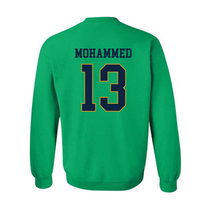 Notre Dame - NCAA Men's Basketball : Sir Mohammed - Classic Fashion Shersey Crewneck Sweatshirt-1