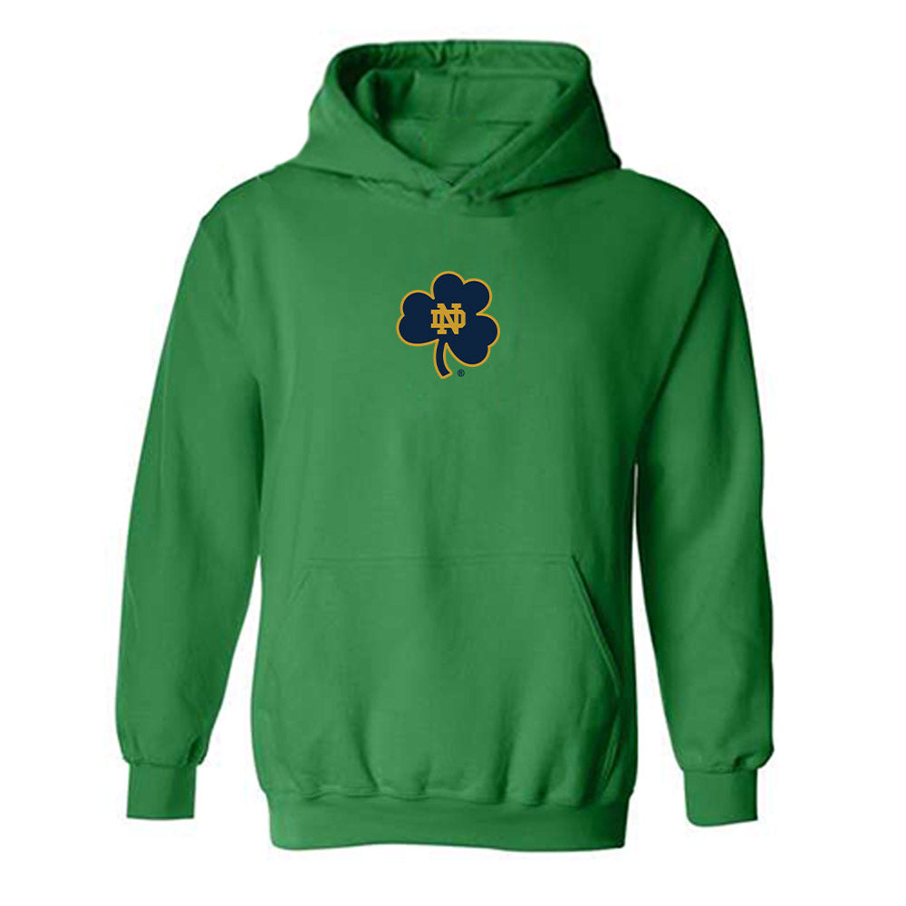 Notre Dame - NCAA Football : Noah Burnette - Classic Fashion Shersey Hooded Sweatshirt-0