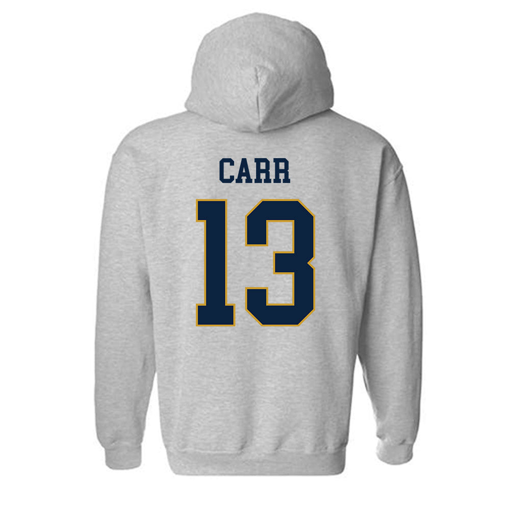 Notre Dame - NCAA Football : CJ Carr - Classic Fashion Shersey Hooded Sweatshirt-1