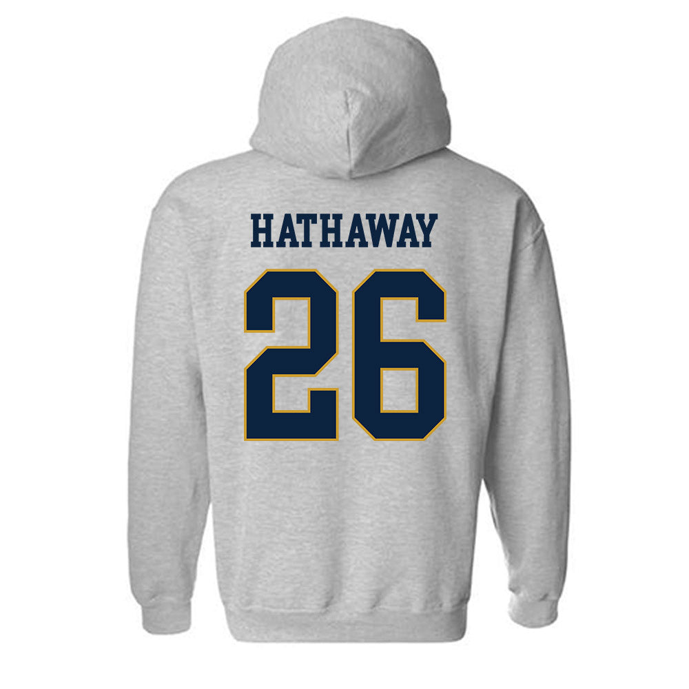  - NCAA Women's Soccer : Melinda Hathaway - Classic Fashion Shersey Hooded Sweatshirt-1