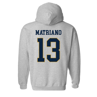 Notre Dame - NCAA Women's Soccer : Delaney Matriano - Classic Fashion Shersey Hooded Sweatshirt-1