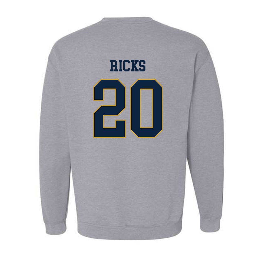 Notre Dame - NCAA Baseball : Caleb Ricks - Classic Fashion Shersey Crewneck Sweatshirt-1